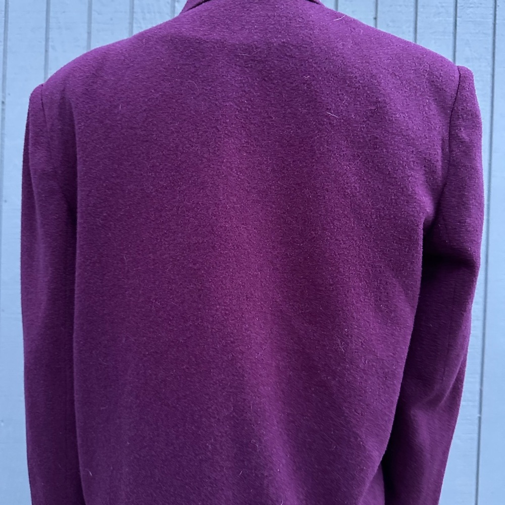 Pretty Plum Wool Blend Blazer - Picture 8 of 11